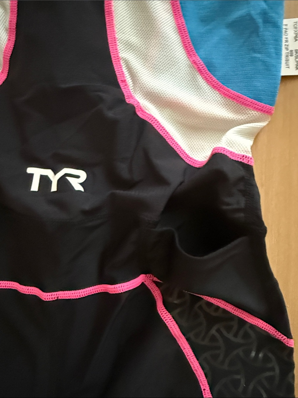 TYR WOMEN TRIATHLON RACESUIT KIT FRONT ZIPPER ATHLETIC FIT SZ XL
BLACK BLUE NWOT - Picture 12 of 13